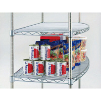 エレクター　ラウンドエレクター・シェルフ　5段セット　幅910×奥行560×高さ1900mm　（直送品）