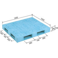 サンコー　パレット　D4-1012F-2　81205502BL502　（直送品）