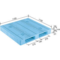 サンコー　パレット　D2-1111F-3　81213901BL502　（直送品）