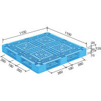 サンコー　パレット　D4-1111-4　81218100BL510　（直送品）