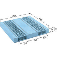 サンコー　パレット　R2-1313F-2　81690601BL502　（直送品）