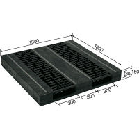 サンコー　パレット　R2-1313F-3　81691601BKRCP　（直送品）