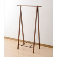 YAMAZEN　木製コートハンガー　高さ1350mm　フレッシュブラウン　（直送品）