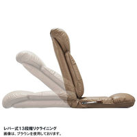 ミヤタケ（宮武製作所）　スーパーソフトレザー座椅子　-彩-　ブラック　YS-1310　BK　（直送品）