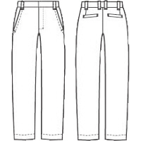 アイトス　ストレッチパンツ（男女兼用）　AZ50501-018-SS　（直送品）