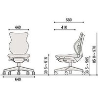 【設置込】イトーキ　カシコチェア　クロスタイプ　プラムパープル×ブラック脚　KE-340GJ-T1X7（直送品）