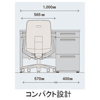 【設置込】イトーキ　トルテRチェア　ハイバック　ブラック　肘なし　KZ230GBM-W9T1（直送品）