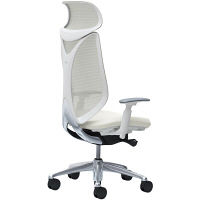 C855BW FSY2 |オカムラ サブリナ スタンダード 可動肘 エクストラハイバック ホワイトボディ ホワイト 1脚（直送品）