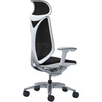 C885BW FSY1 |オカムラ サブリナ スマートオペレーション 可動肘 エクストラハイバック ホワイトボディ ブラック 1脚（直送品）