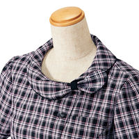 フォーク オーバーブラウス ピンク×ブラック 13号 FB71205-3-13 1着