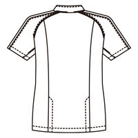 ルコックスポルティフ カ】UQM1001 15 ホワイト×ネイビー 4L UQM1001-15-4L 1枚　白衣（直送品）