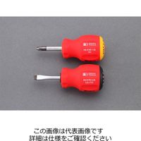 エスコ 8.0x1.2x30mm [ー]ドライバー(スタビー型) EA564DF-5 1セット(4本)（直送品）