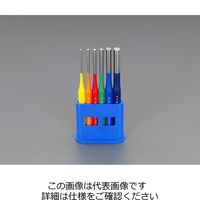 エスコ 3.0ー10mm/6本組 平行ピンポンチ(マルチカラー) EA572DR 1組（直送品）