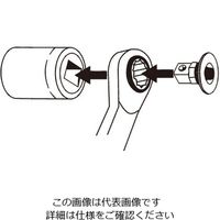 エスコ 1/2′′ソケットアダプター(19mmギアレンチ用) EA684RG-4 1セット(4個)（直送品）