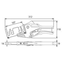 エスコ 312mm エアコンダクトカッター EA338DT 1丁（直送品）