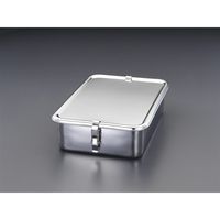 エスコ 403x284x92mm コンテナ(フック付/ステンレス製) EA508SB-234 1個（直送品）
