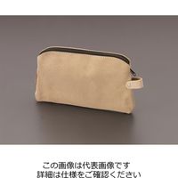 エスコ 250x150mm 多目的バッグ(スエード革) EA925C-10A 1セット(3個)（直送品）