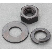 エスコ M3ーM8 六角ナット・ワッシャーセット(ステンレス/黒色) EA949LT-6 1セット（直送品）