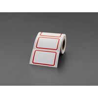 エスコ 25x40mm ボーダーラベル(赤/200片) EA956VB-31 1セット(800片:200片×4巻)（直送品）