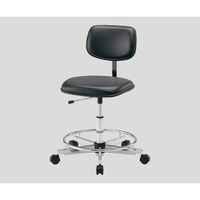 アズワン カラフルスタンダードチェア ブラック リング付き LSN-BKR 1脚 2-665-01（直送品）