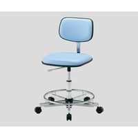 アズワン クリーンカラフルスタンダードチェア(クラス100対応) 足掛リング有り ブルー LSC-BR 1脚 2-670-03（直送品）