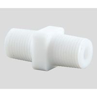 アズワン アズフロン(R)ニップル ストレートタイプ 同径 R1/8×1/8 2-727-01 1個（直送品）