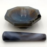 アズワン メノー乳鉢(浅型) φ110×φ130×33mm 乳棒付き 2-887-09 1個（直送品）