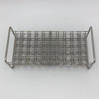 サンポー ステンレス試験管立 配列:5×10 サイズ:□11mm 10ー50M 1台 2-9502-02（直送品）
