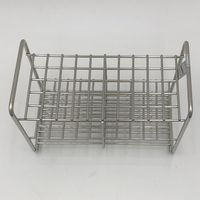 サンポー ステンレス試験管立 配列:5×10 サイズ:□12mm 10ー50H 1台 2-9502-03（直送品）