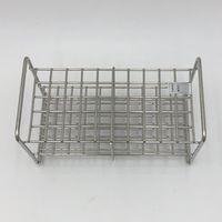 サンポー ステンレス試験管立 配列:5×10 サイズ:□14mm 12ー50H 1台 2-9502-05（直送品）