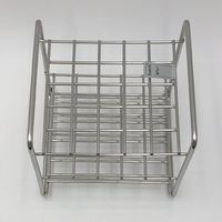 サンポー ステンレス試験管立 配列:5×5 サイズ:□17mm 15ー25H 1台 2-9502-15（直送品）