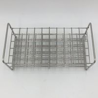 サンポー ステンレス試験管立 配列:5×10 サイズ:□18.5mm 16.5ー50L 1台 2-9502-28（直送品）