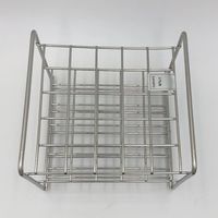 サンポー ステンレス試験管立 配列:5×5 サイズ:□23mm 21ー25H 1台 2-9502-42（直送品）