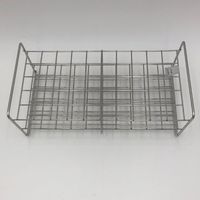 サンポー ステンレス試験管立 配列:5×10 サイズ:□26mm 24ー50H 1台 2-9502-49（直送品）