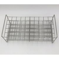 サンポー ステンレス試験管立 配列:5×10 サイズ:□27mm 25ー50 1台 2-9502-53（直送品）