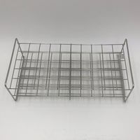 サンポー ステンレス試験管立 配列:5×10 サイズ:□32mm 30ー50H 1台 2-9502-56（直送品）