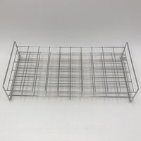 サンポー ステンレス試験管立 配列:5×10 サイズ:□40mm 38ー50L 1台 2-9502-61（直送品）