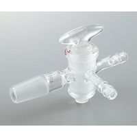 アズワン ジョイント付三方コック ガラスコック TS15/25 2-9604-01 1個（直送品）