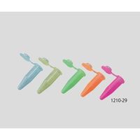 アズワン マイクロチューブ(高遠心タイプ) 蛍光5色 1.5mL 1袋(500本入) 1210-29 1袋(500本) 2-9653-03（直送品）