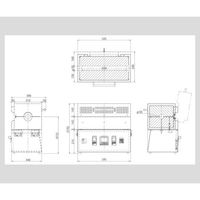 アズワン スリーゾーン電気炉 本体 3ZTF-50 1台 3-1474-01（直送品）