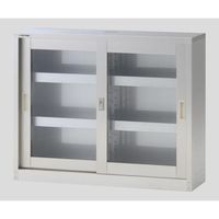 アズワン スリム薬品保管庫 引違扉ガラス窓 SC-100FHG 1台 3-1486-03（直送品）