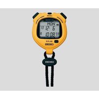 セイコーウオッチ デジタルストップウォッチ(ソーラー充電型) イエロー SVAJ003 1台 2-9869-02（直送品）