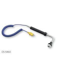アズワン ハンドルプローブセンサー(K熱電対) 表面温度計 L型 DS-5860 1本 3-1564-05（直送品）