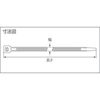 ヘラマンタイトン MSタイ 幅4.8X長さ301mm 100本入 屋内用 T60R-HS 1袋(100本) 433-7689（直送品）