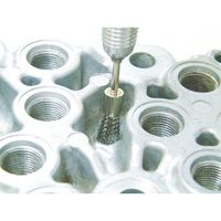 トラスコ中山 TRUSCO まとめ買い エンド型ブラシ ステンレス0.1XΦ8X軸Φ3 50入 83E-4-50P 1箱(50本)（直送品）