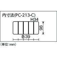 リングスター ポケットケース クリア PC-213-C 1個
