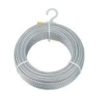 トラスコ中山 TRUSCO メッキ付ワイヤロープ Φ4mmX50m CWM-4S50 1巻 489-0981（直送品）