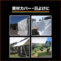 トラスコ中山 TRUSCO 5年シート 幅3.6mX長さ5.4m ホワイト/シルバー TP5-3654SV 1枚 489-2445（直送品）