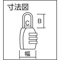 日本ロックサービス ABUS ナンバー可変式南京錠 155ー30 1個 445-1392（直送品）