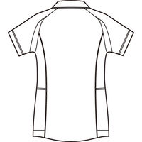 住商モンブラン レディスジャケット（半袖） ナースジャケット 医療白衣 ホワイト/ピンクフラワー LL CHM052-0102（直送品）